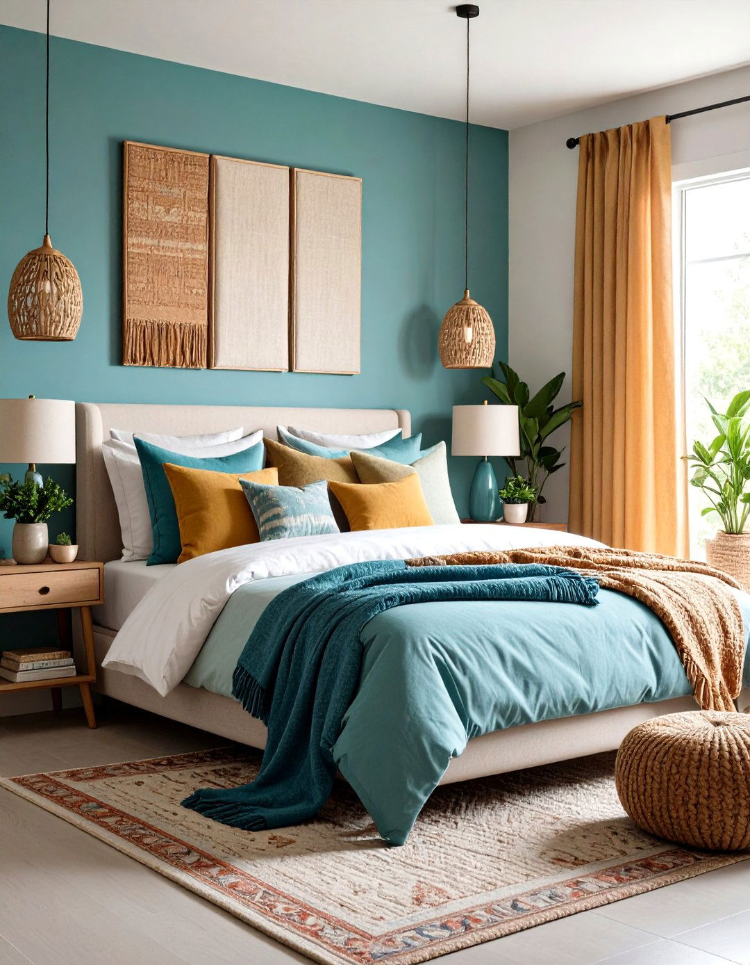 Textured Fabric Wall Treatment - 24 Blank Wall Ideas