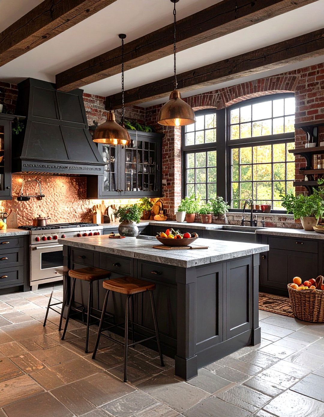 Textured Gothic Kitchen Surfaces - 24 Gothic Kitchen Ideas