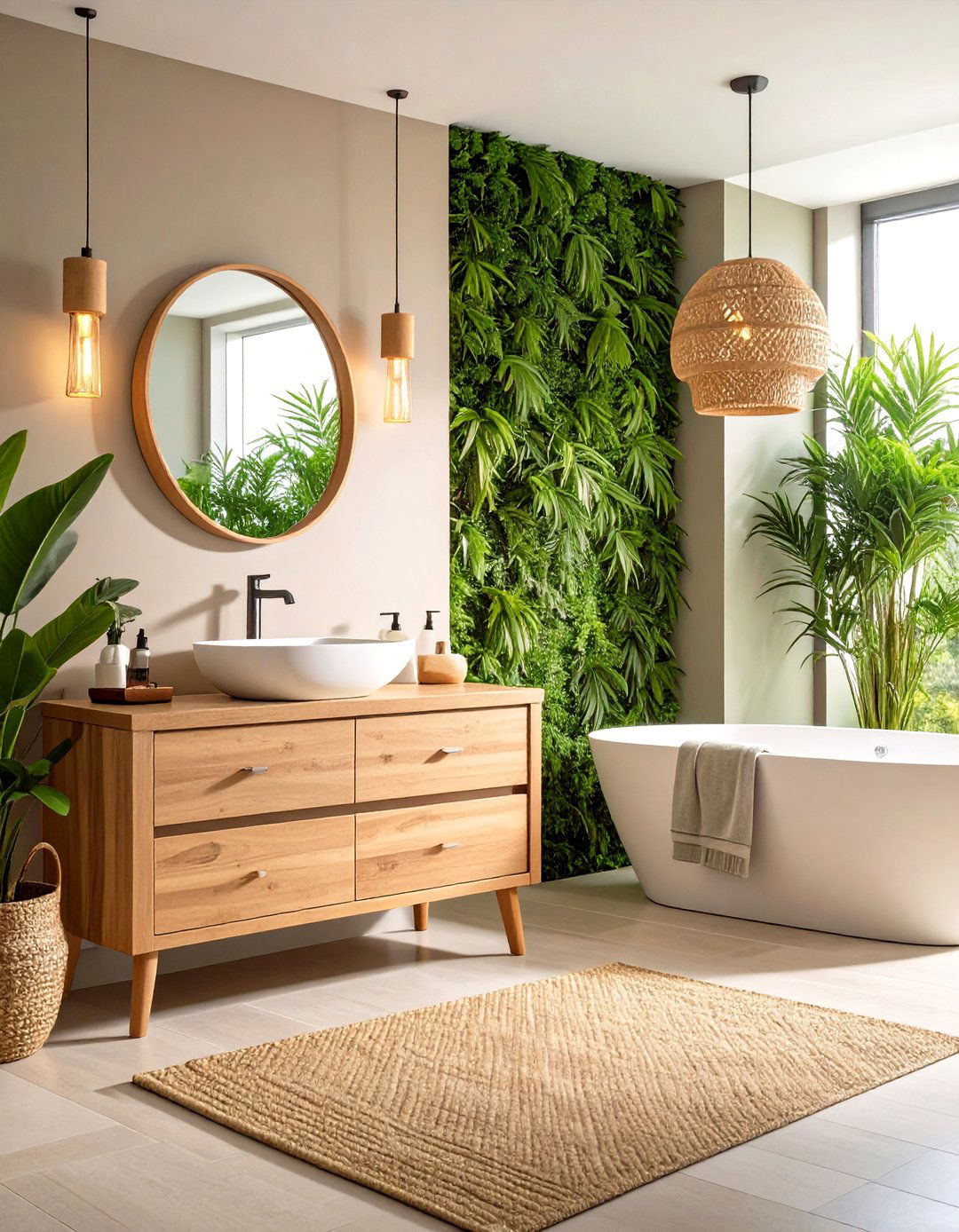 Textured Grasscloth Bathroom Effects - 24 Bathroom Wallpaper Ideas