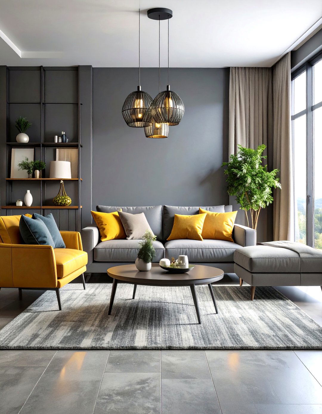 Textured Grey Living Room - 24 Grey Living Room Ideas