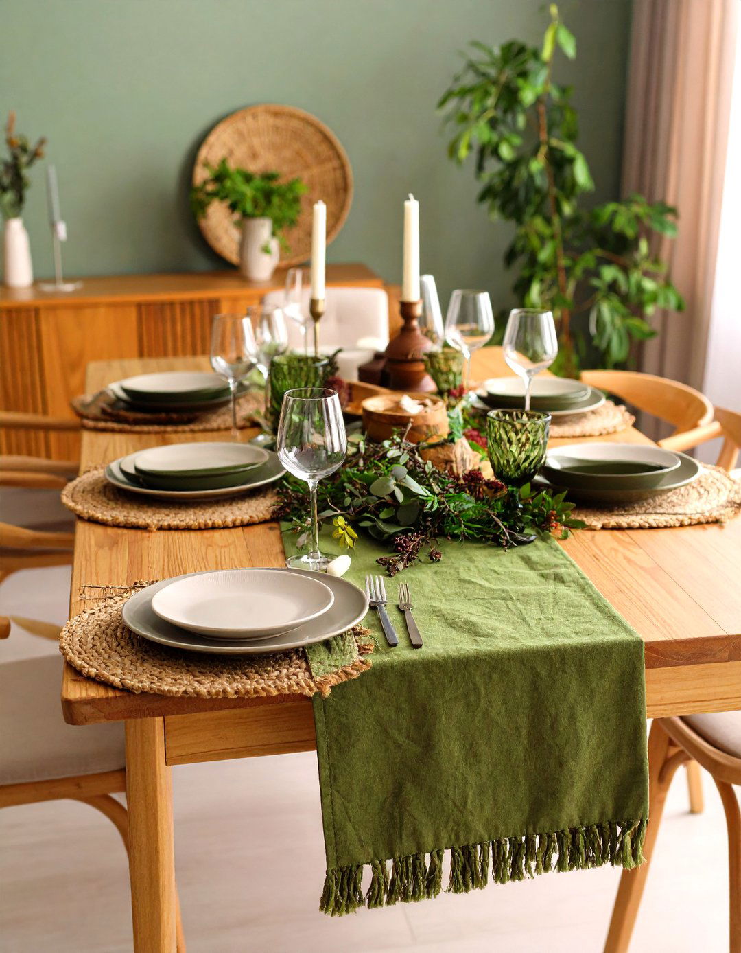 Textured Jute Table Runner for Natural Organic Appeal - 24 Table Runner Ideas