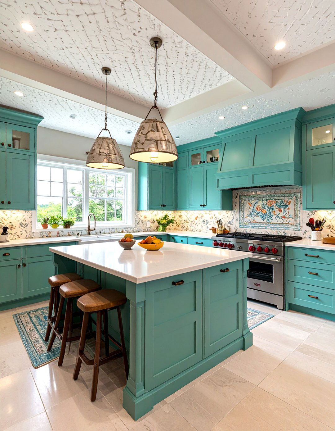 Textured Kitchen Ceiling Options - 24 Kitchen Ceiling Ideas