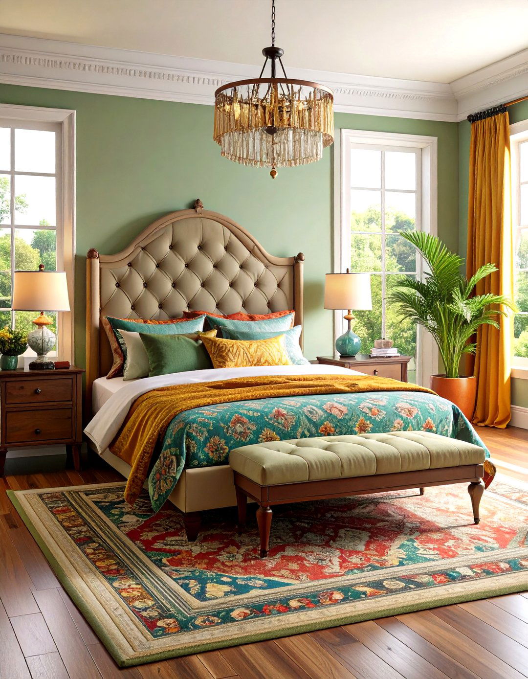 Textured Maximalist Expression - 24 Primary Bedroom Ideas