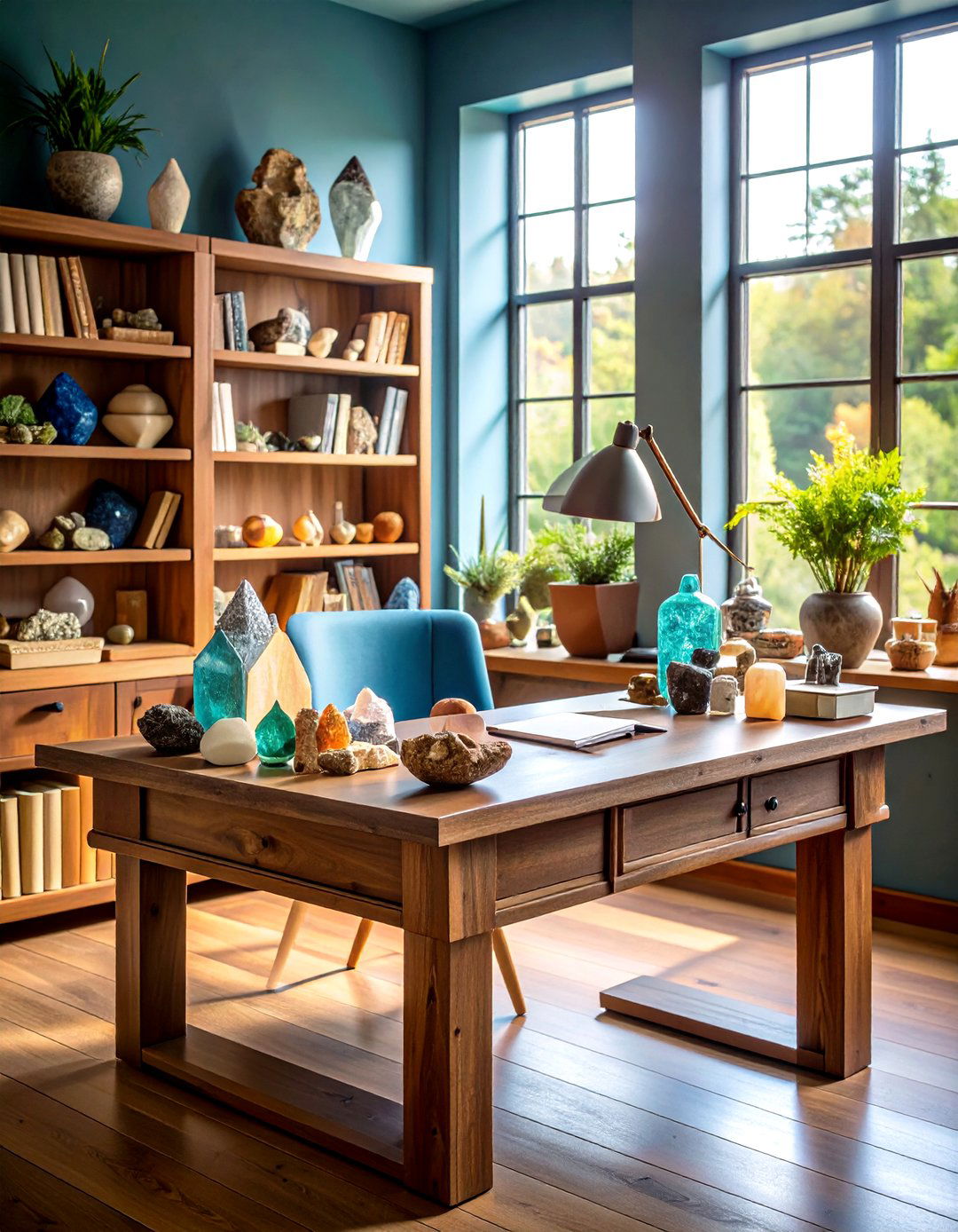 Textured Natural Stone Elements - 24 Desk Decor Ideas