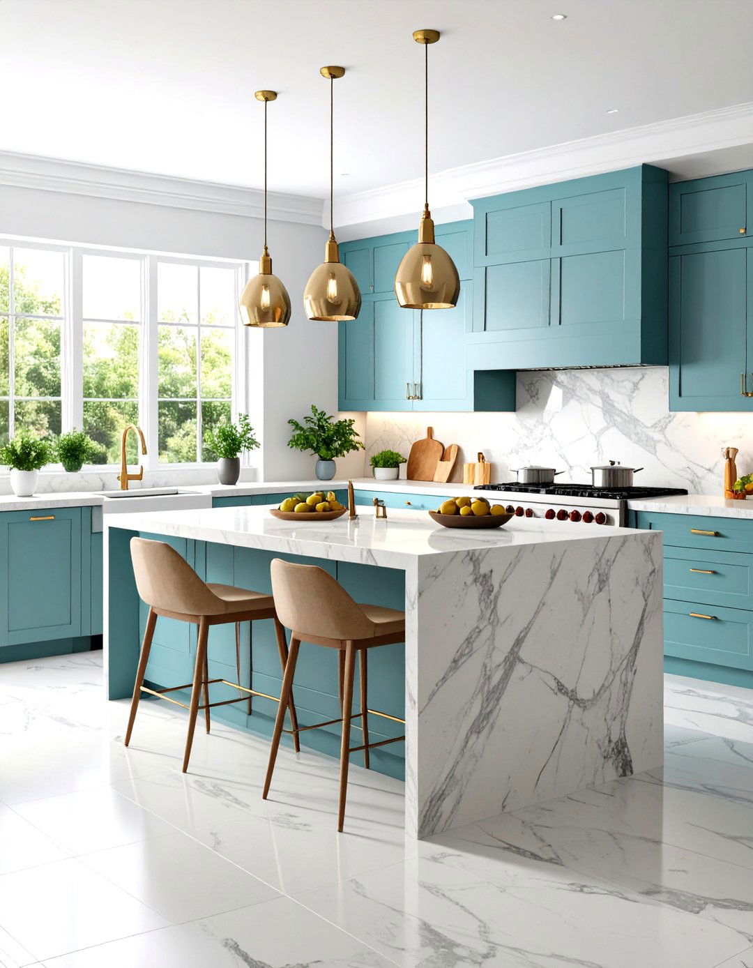 Textured Natural Stone Finishes - 24 Kitchen Flooring Ideas
