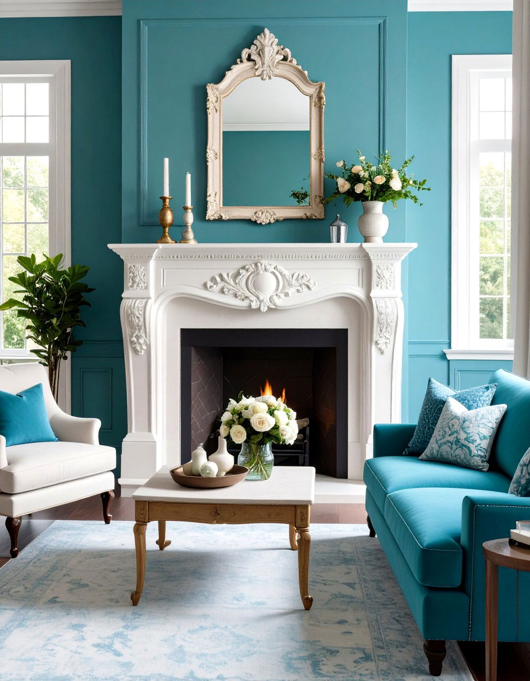 Textured Plaster European Fireplace Style - 24 Fireplace Accent Wall Ideas