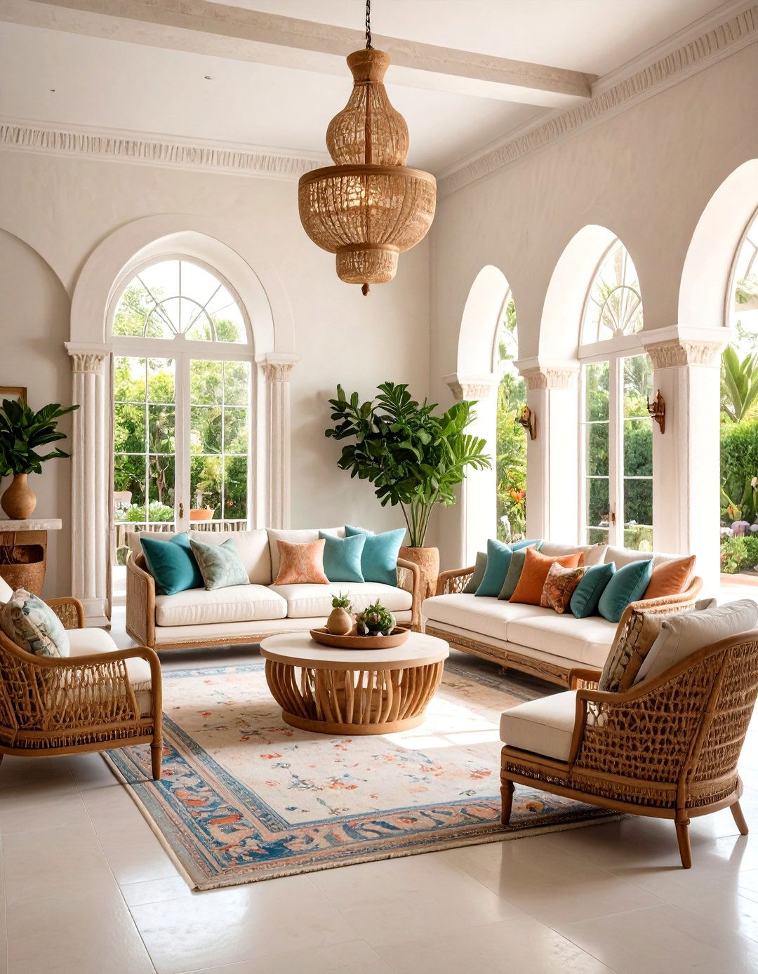 Textured Plaster Wall Treatment - 24 Spanish Style Living Room Ideas