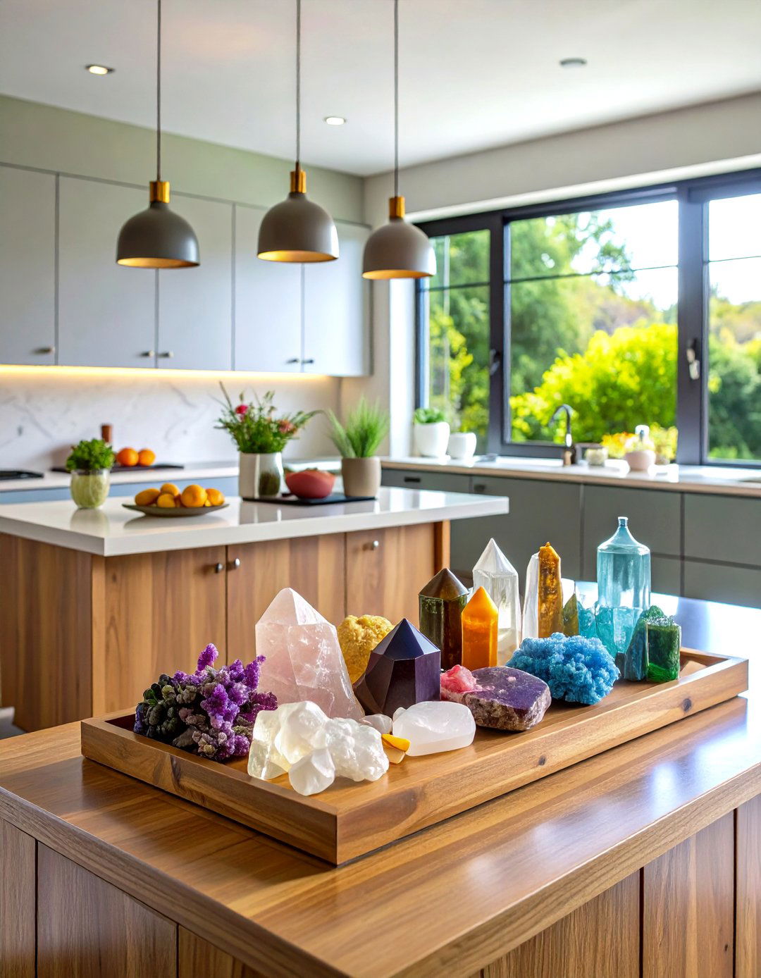 Textured Stone and Mineral Collection - 24 Kitchen Island Centerpiece Ideas