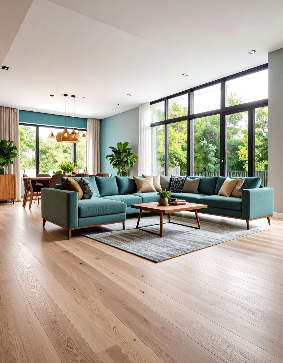 Textured Surface Finishes - 24 Living Room Flooring Ideas