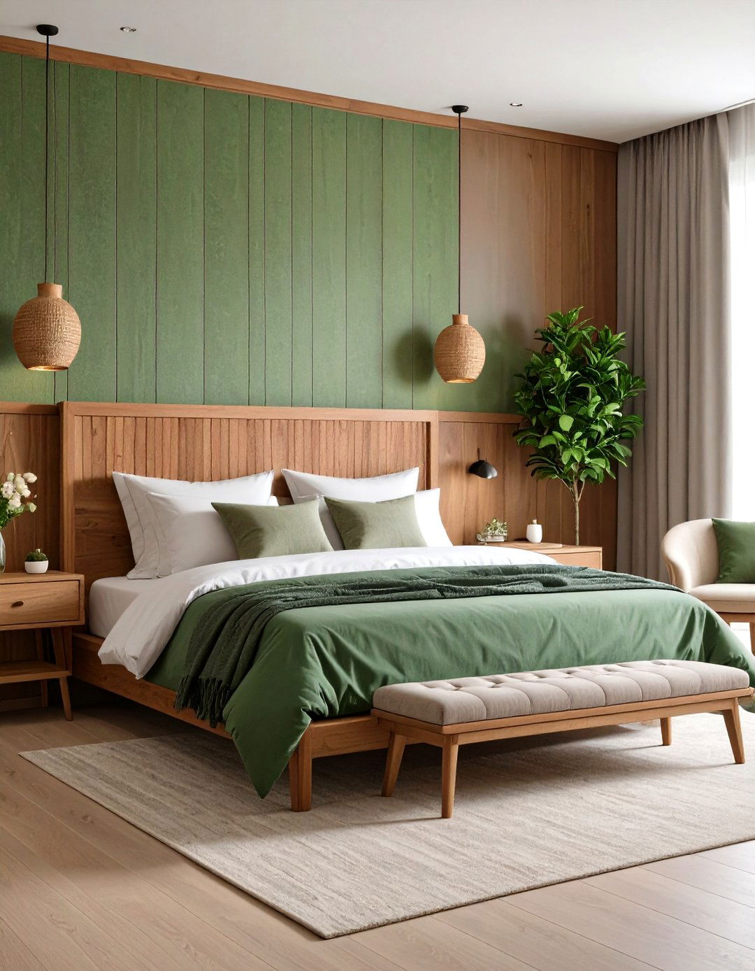 Textured Wall Features - 24 Relaxing Bedroom Ideas