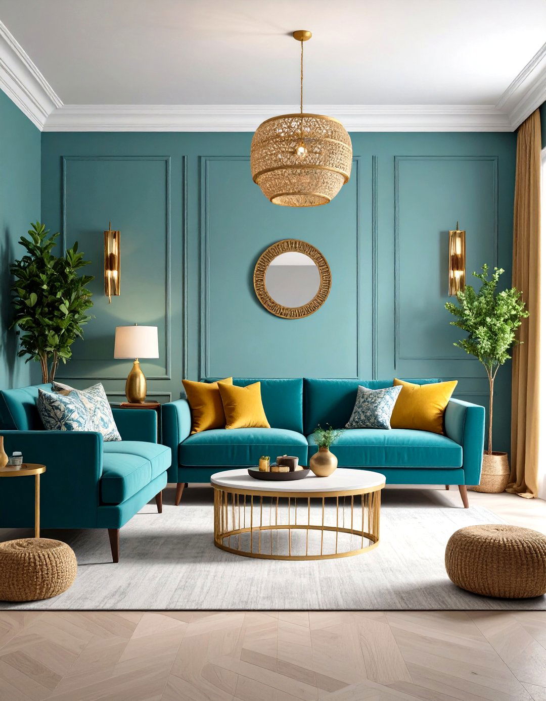 Textured Wall Living Room - 24 Boho Living Room Ideas