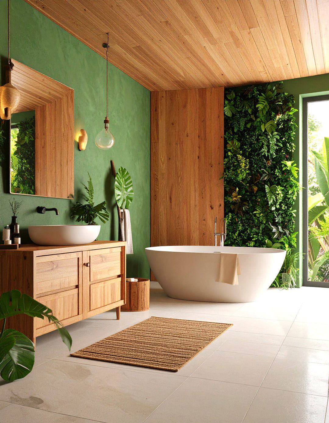 Textured Wall Surface Drama - 24 Bathroom Decor Ideas