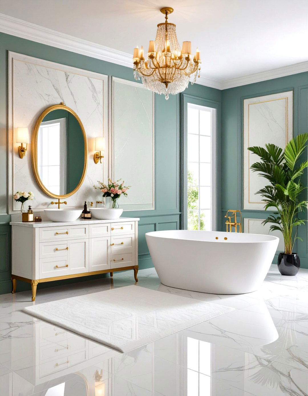 Textured Wall Treatment Effects - 24 Half Bathroom Ideas