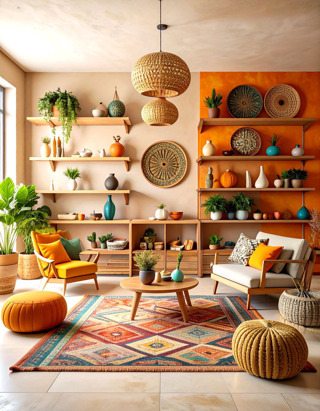 Textured Wall Treatment Gallery - 24 Bohemian Interior Design Ideas