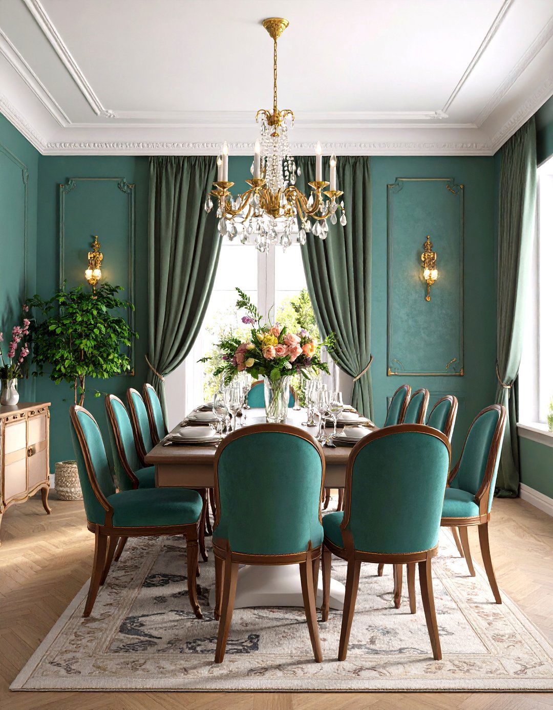 Textured Wall Treatments - 24 Glam Dining Room Ideas