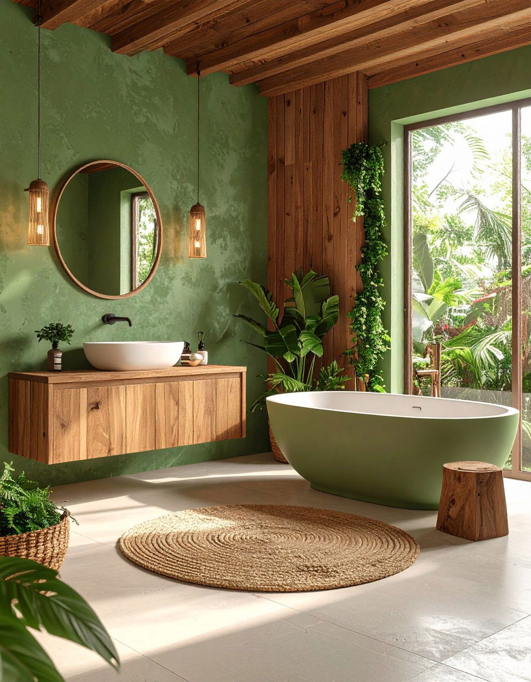 Textured Wall Treatments - 24 Quirky Bathroom Ideas