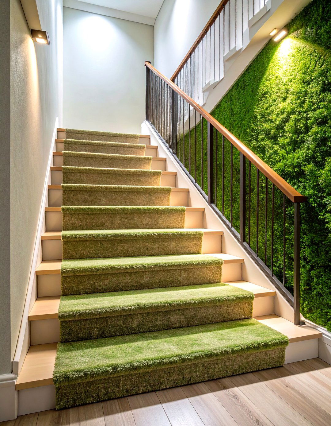 Textured Wallpaper Statements - 24 Staircase Wall Ideas