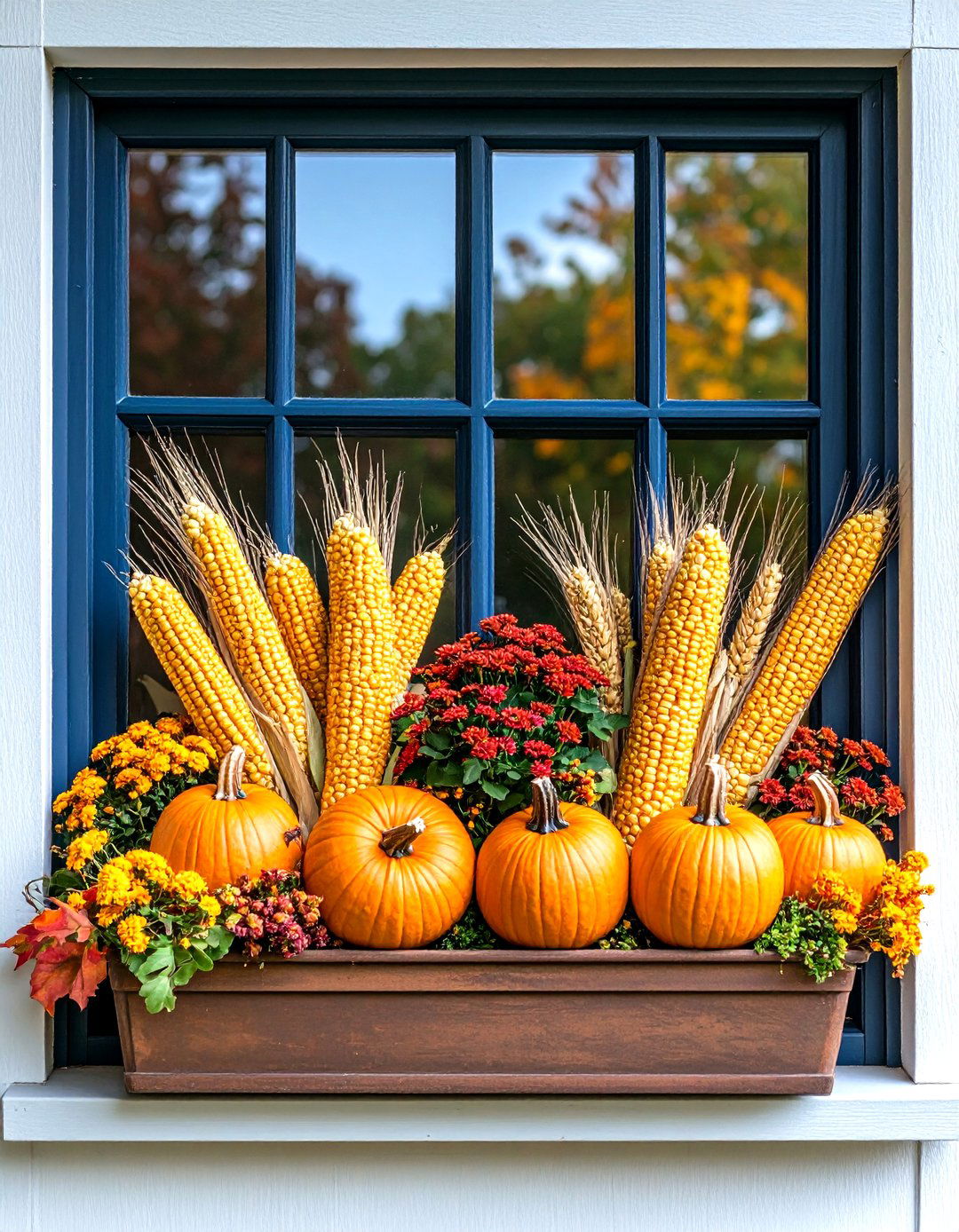 Thanksgiving Gratitude Display - 24 Fall Window Box Ideas