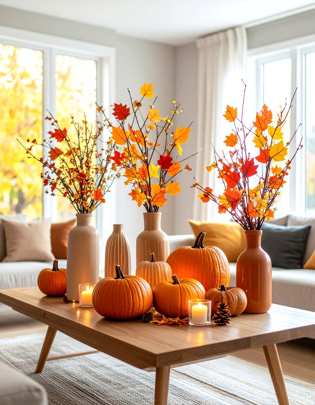 Thanksgiving Gratitude Tree Display - 24 Thanksgiving Decor Ideas