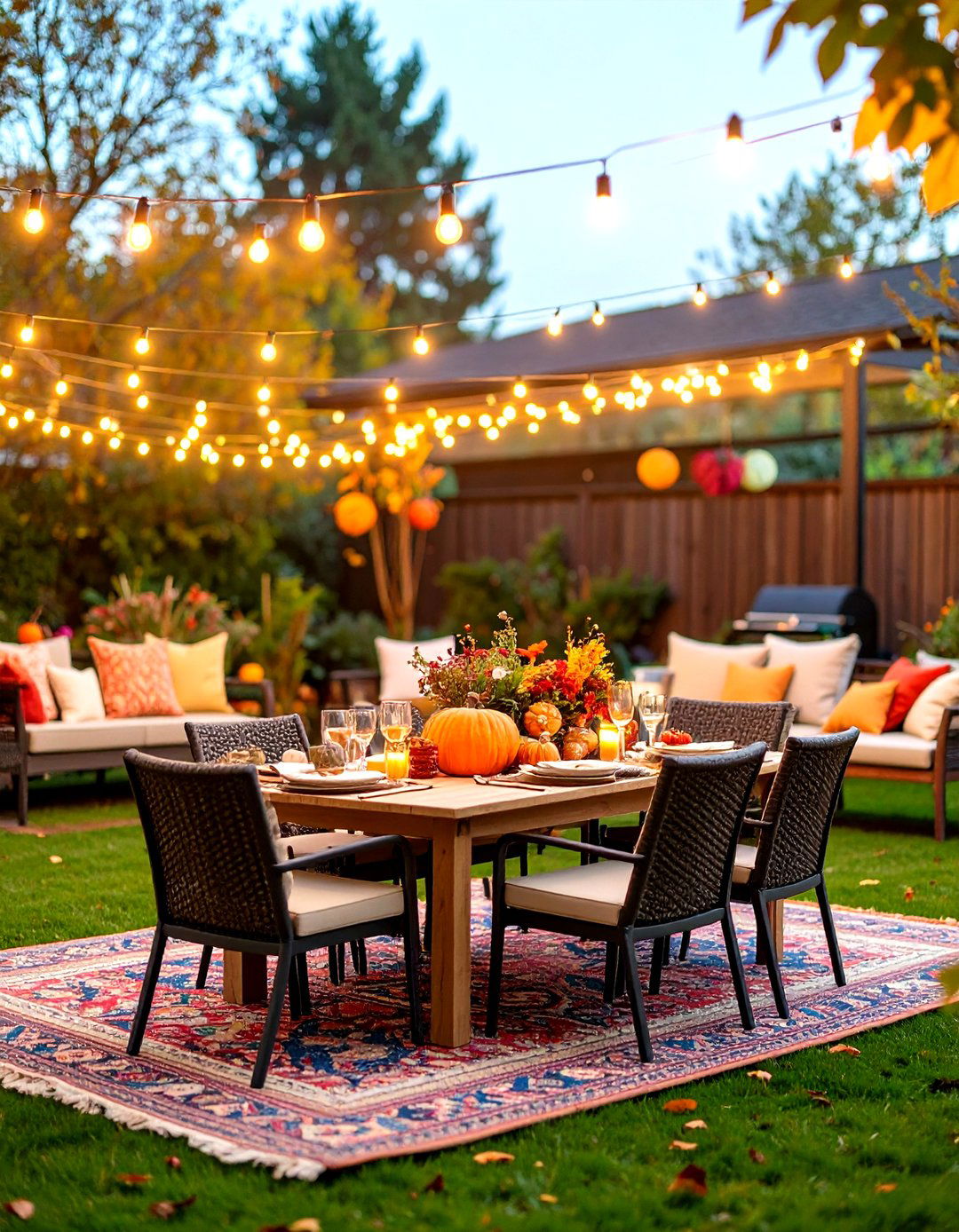 Thanksgiving Outdoor Gathering - 24 fall outdoor decorating ideas