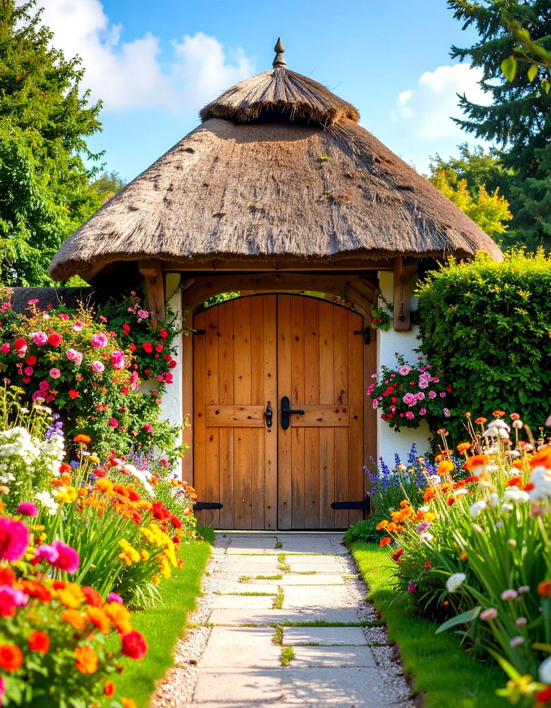 Thatched Roof Garden Gate - 24 Japanese Garden Gate Design Ideas