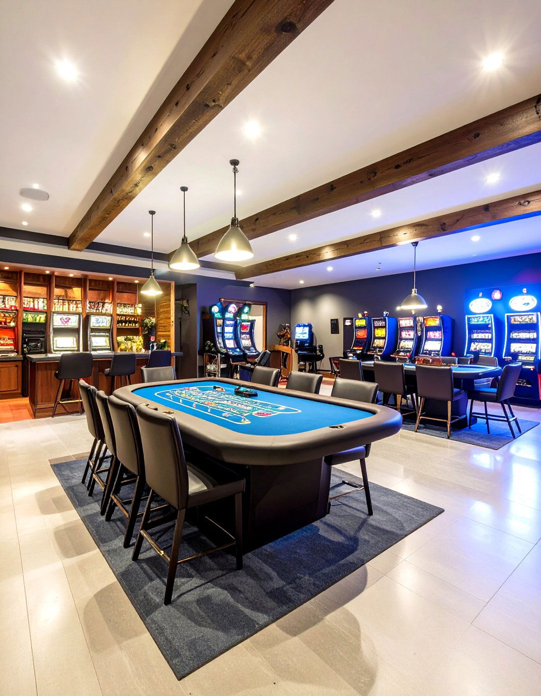 Themed Casino Game Room - 24 Garage Game Room Ideas