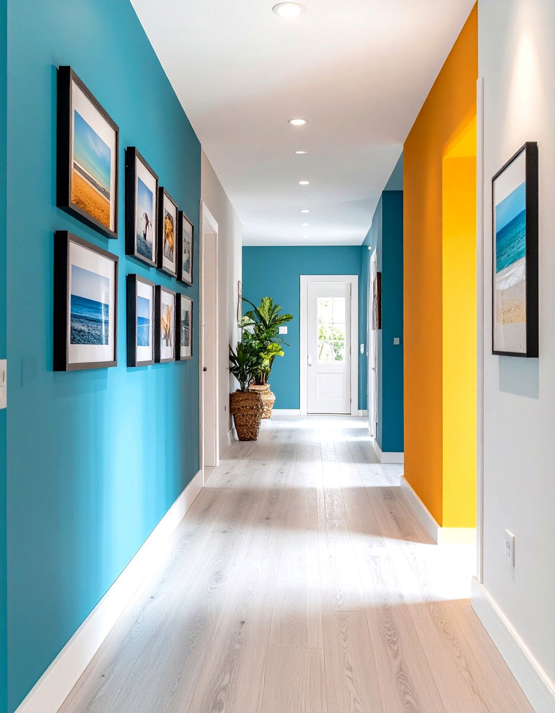 Themed Color Story Wall - 24 Family Picture Wall Ideas