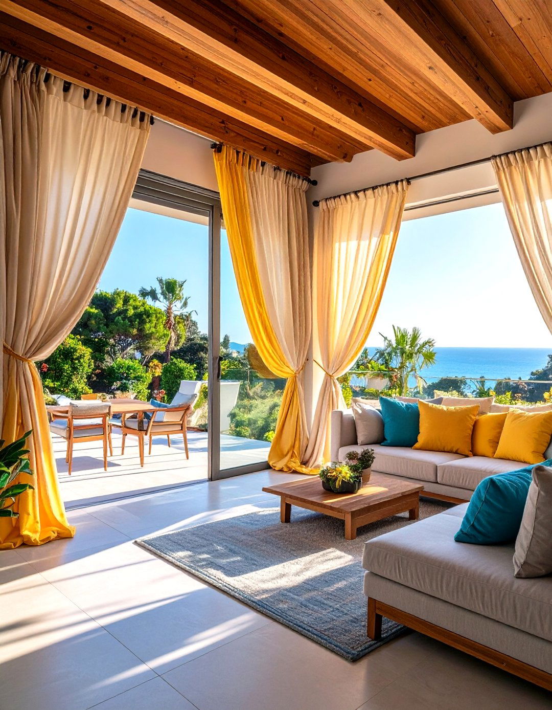 Thermal Insulated Drapes for Temperature Control - 24 Patio Curtain Ideas