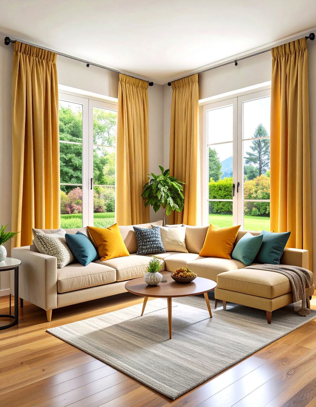 Thermal Insulated Energy Efficient Curtains - 24 Living Room Curtain Ideas