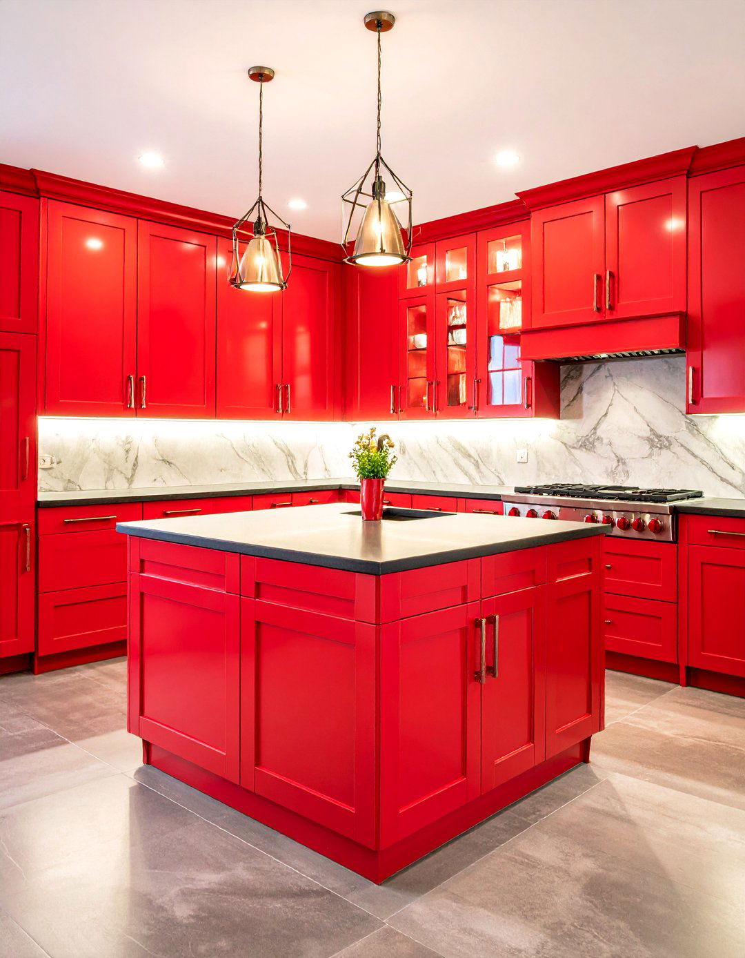 Thermofoil High Gloss Kitchen Doors - 24 Kitchen Door Design Ideas