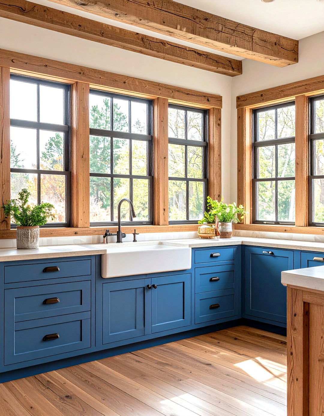 Thick Farmhouse Window Trim - 24 Modern Window Trim Ideas