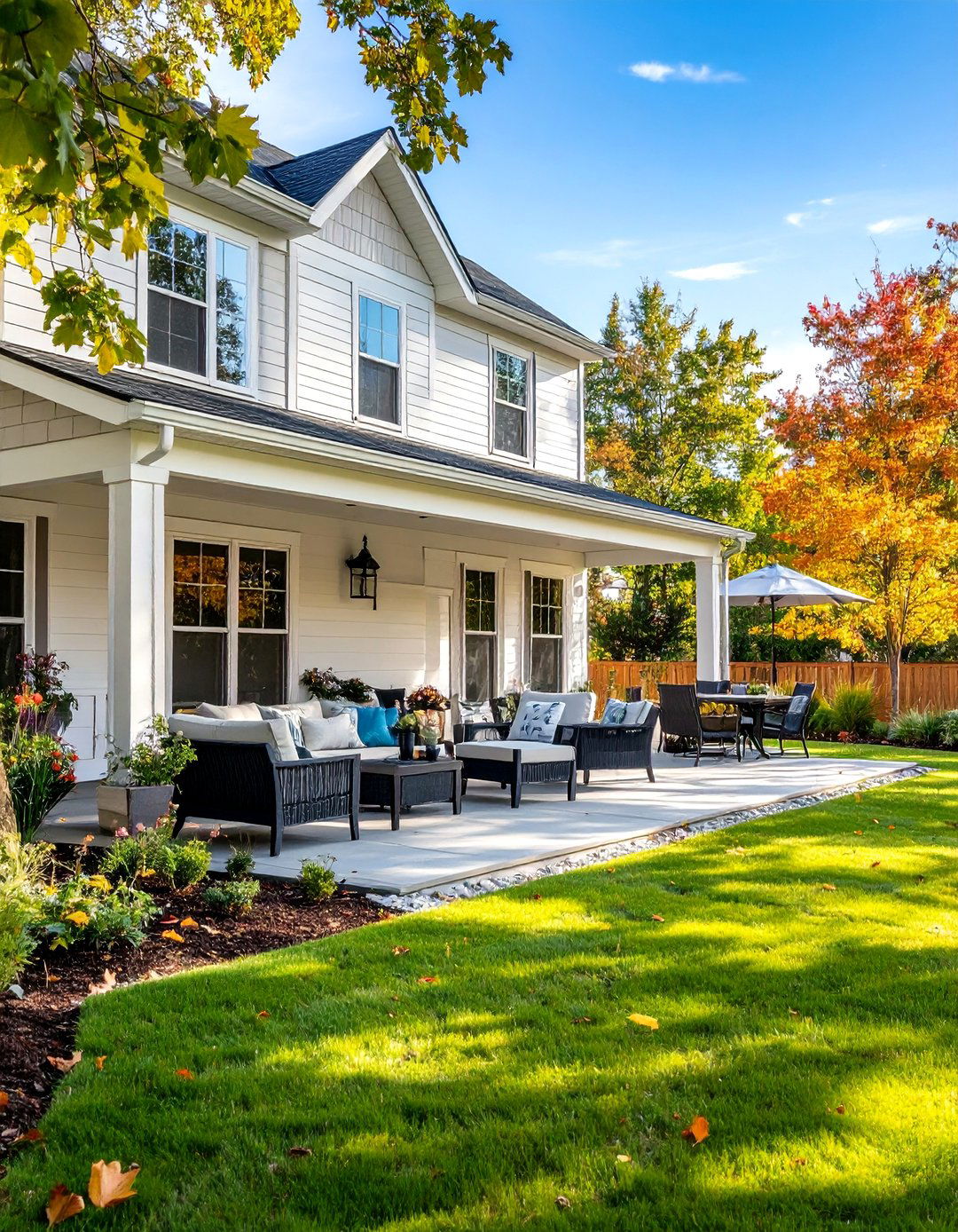 Three Season Covered Porch with Climate Control Features - 24 Covered Porch Ideas