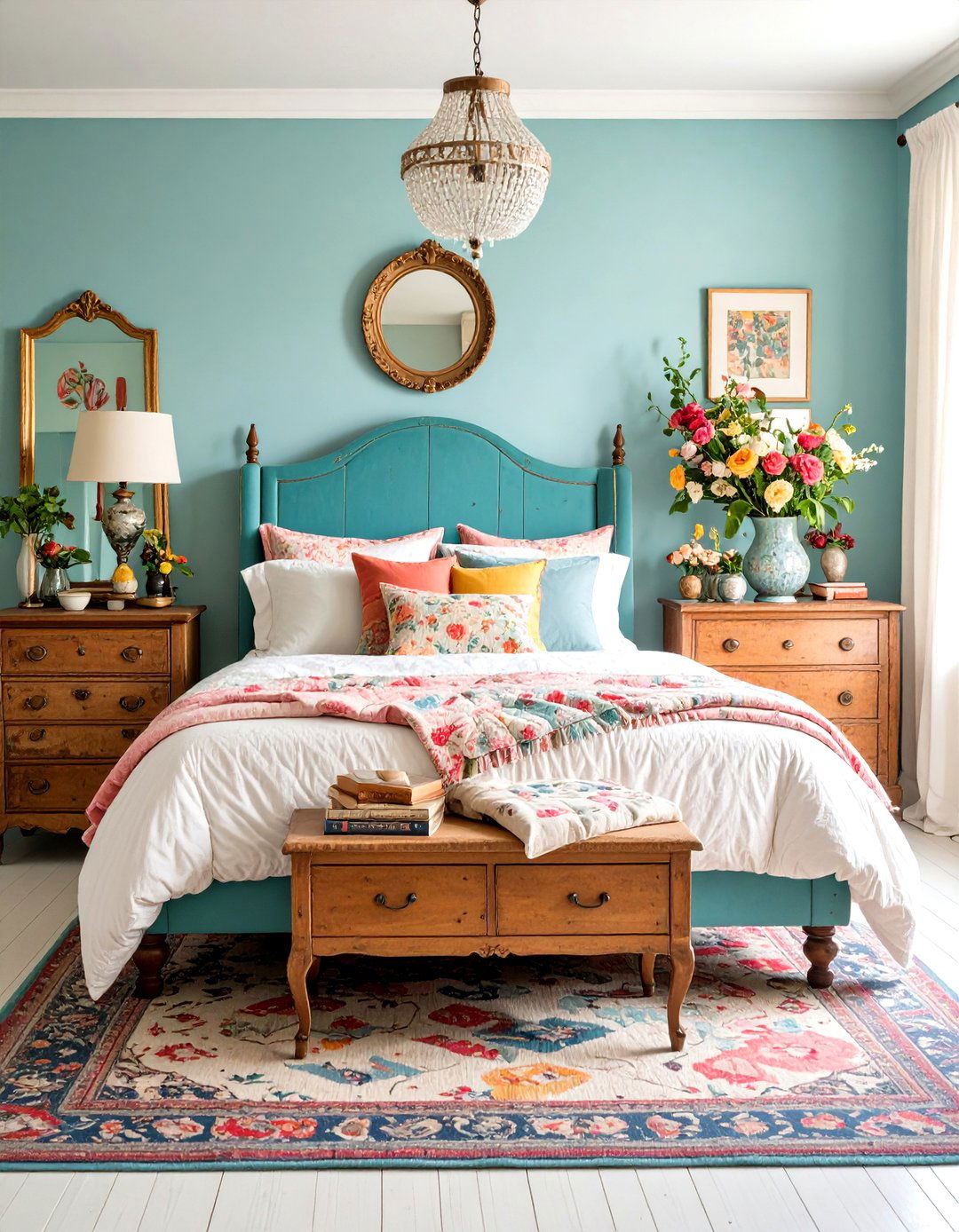 Thrift Store Treasure Hipster Bedroom with Eclectic Vintage Finds - 24 Hipster Bedroom Ideas