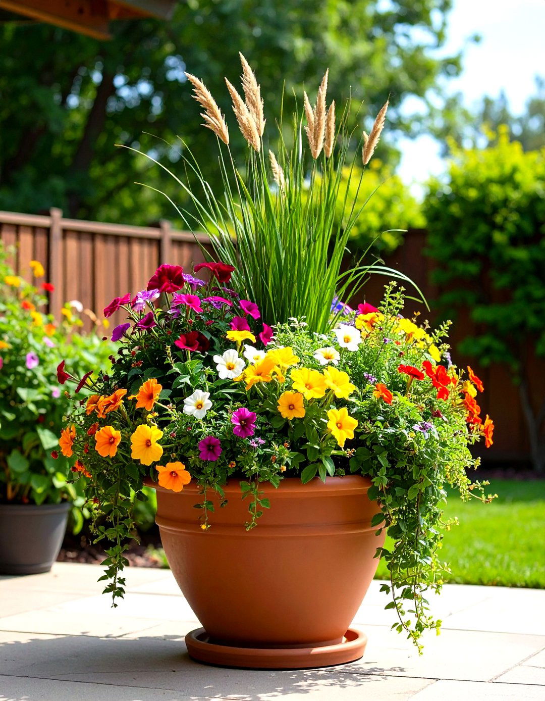 Thriller Filler Spiller Container Arrangements - 24 Potted Plant Arrangement Ideas