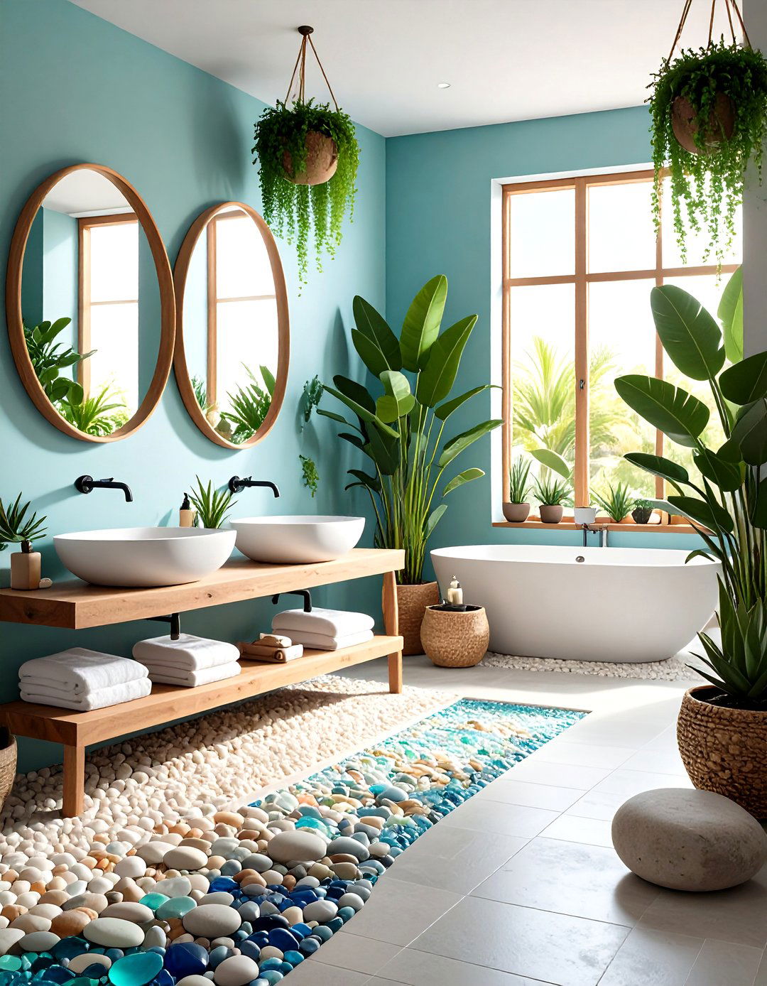 Tidal Pool Inspired Bathroom - 24 Nautical Bathroom Ideas