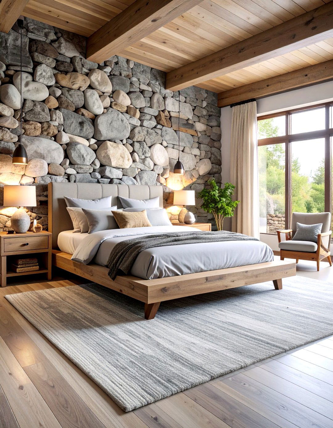 Tidal Pool Rock Formation Bedroom - 24 Beach Themed Bedroom Ideas
