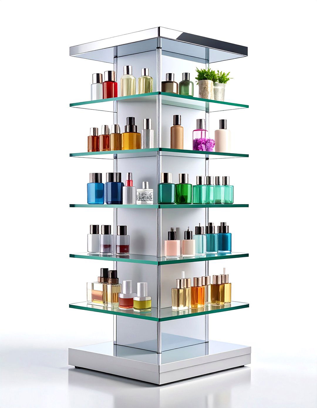 Tiered Acrylic Storage Tower - 24 vanity organization ideas