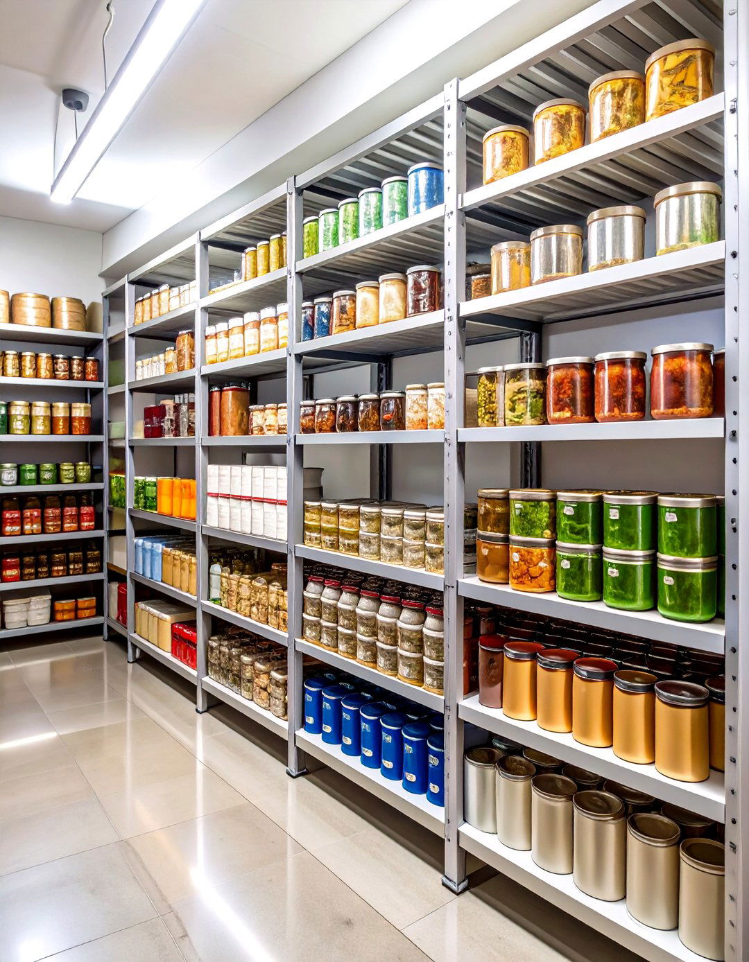 Tiered Can Storage Shelves - 24 Pantry Shelving Ideas