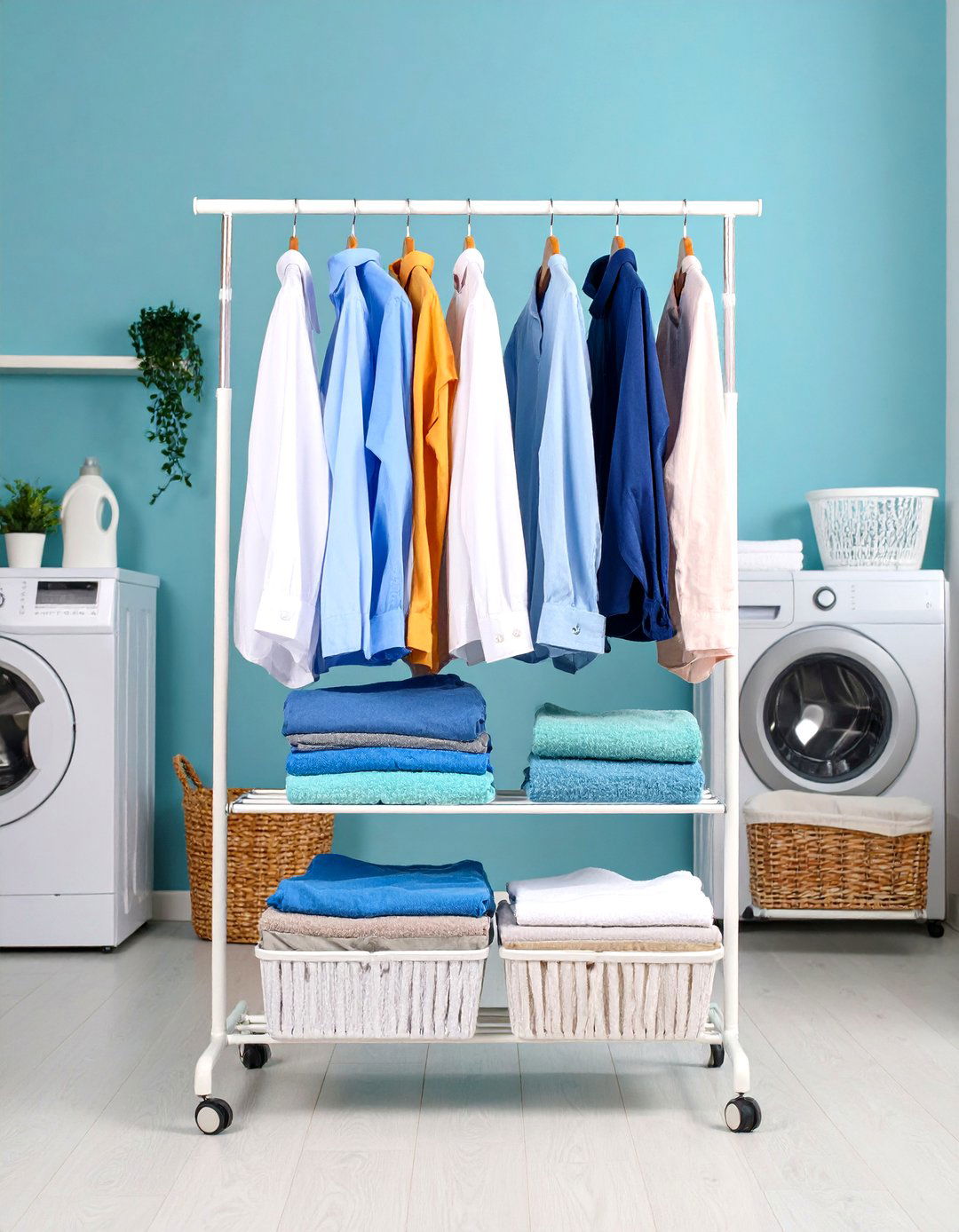 Tiered Freestanding Drying Tower - 24 Laundry Room Drying Rack Ideas