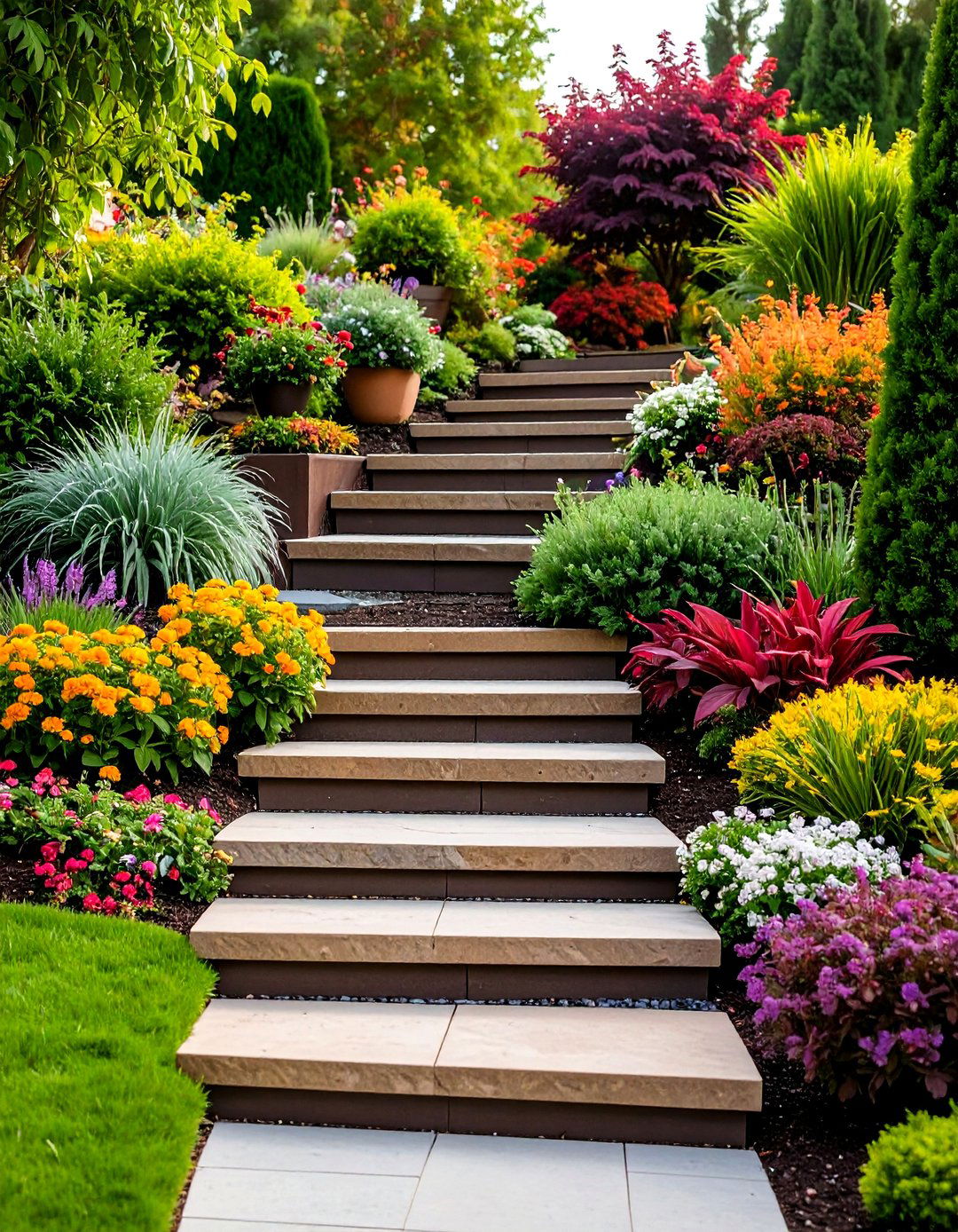 Tiered Garden Steps - 24 Urban Garden Ideas