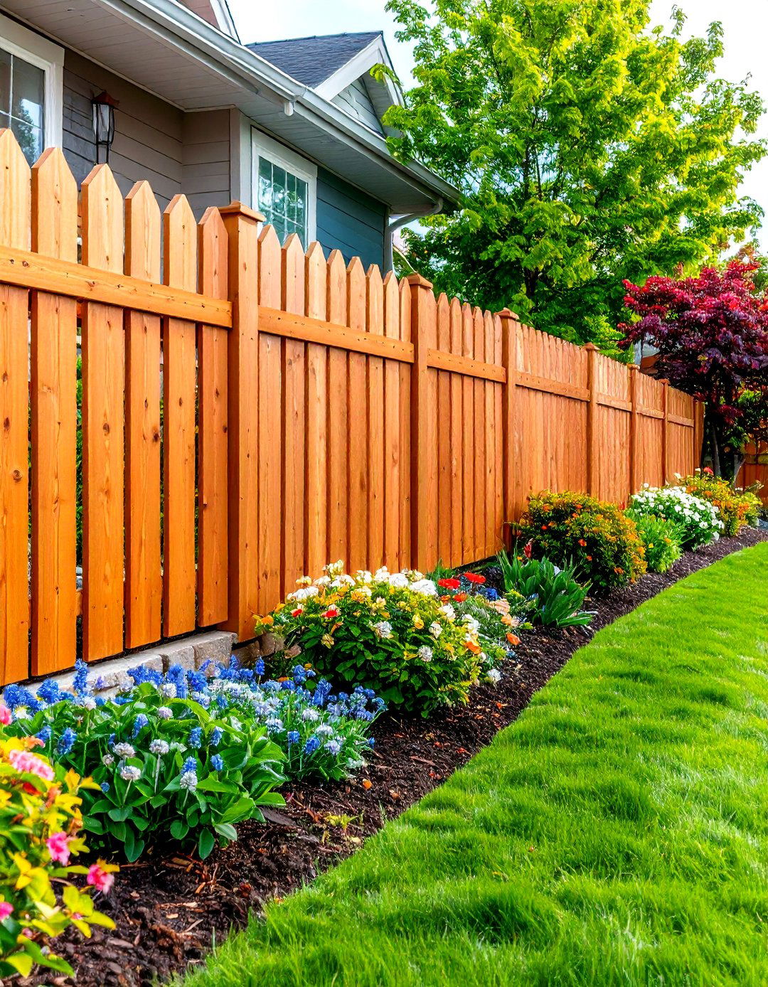 Tiered Level Front Yard Fence Design - 24 Front Yard Fence Ideas