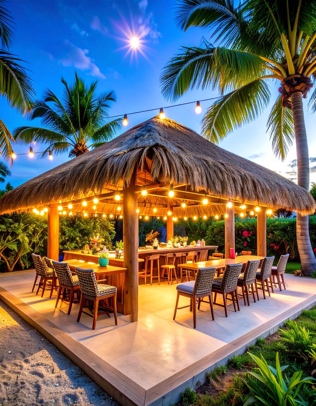 Tiki Bar Entertainment Area - 24 Florida Backyard Ideas