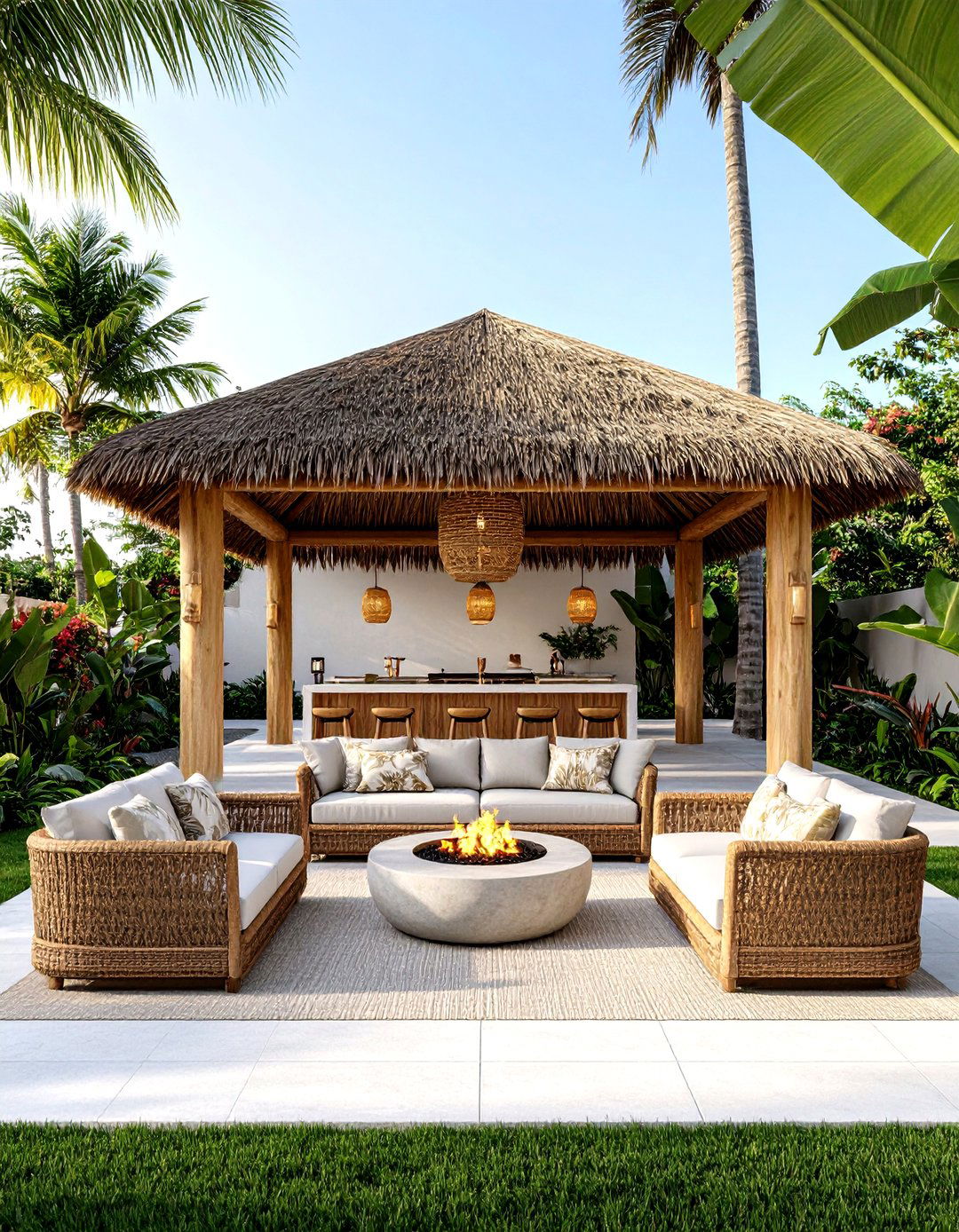 Tiki Bar Paradise Patio - 24 Tropical Patio Ideas