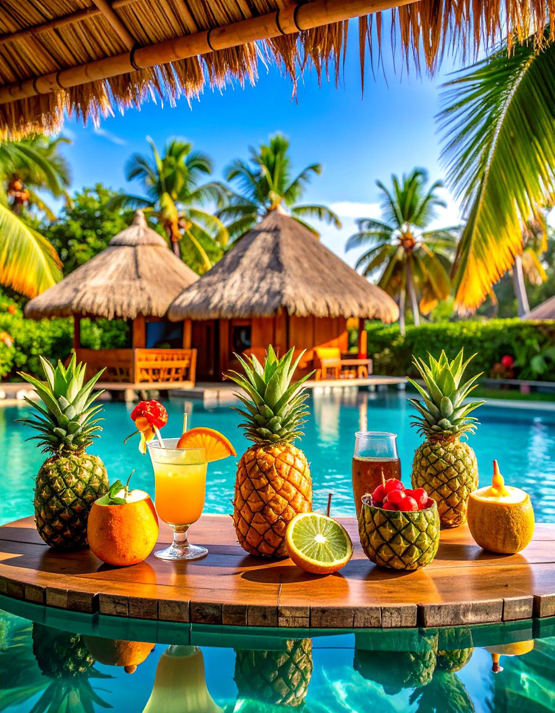 Tiki Bar Paradise Setup - 24 Pool Party Ideas