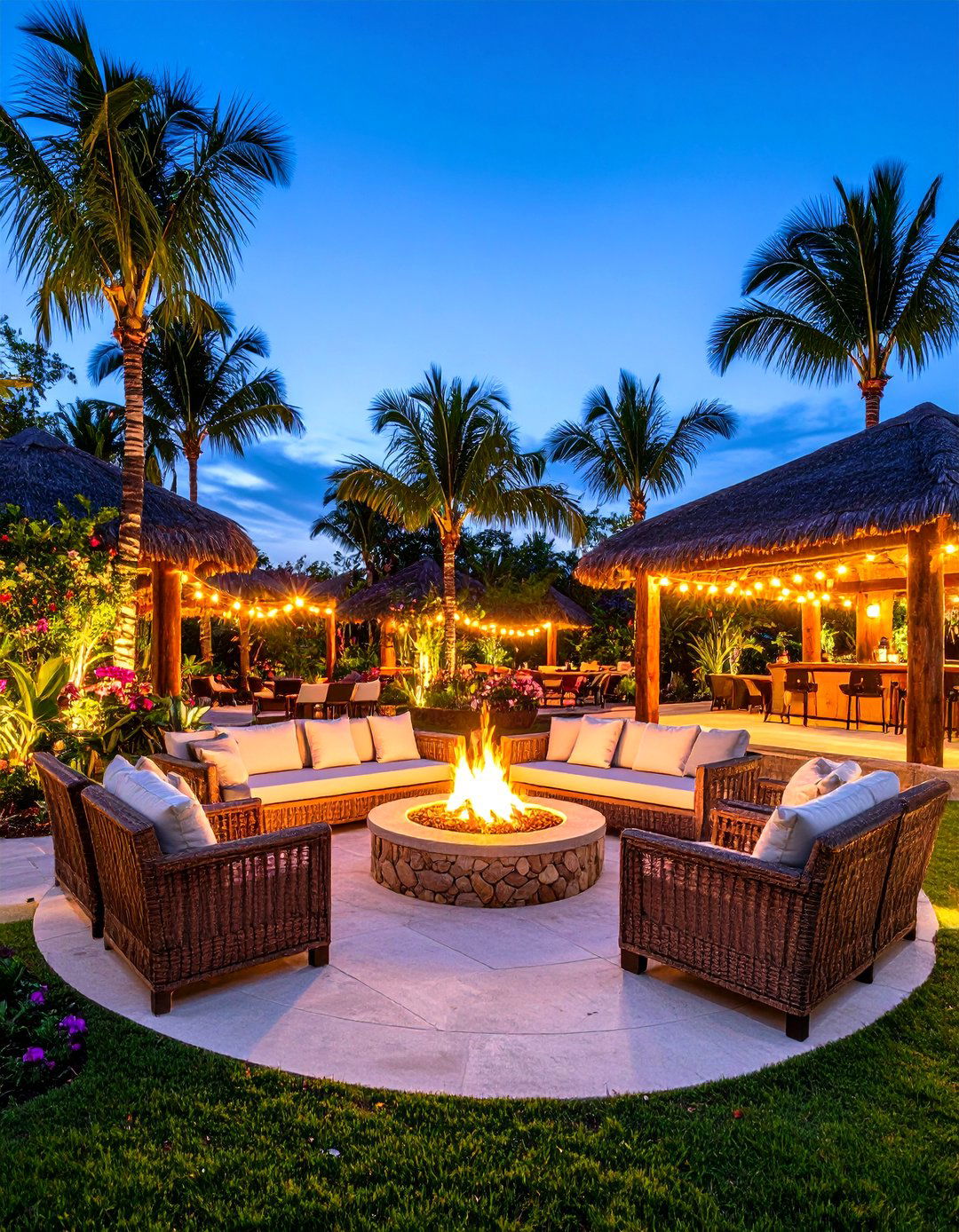 Tiki Torch Entertainment Garden
