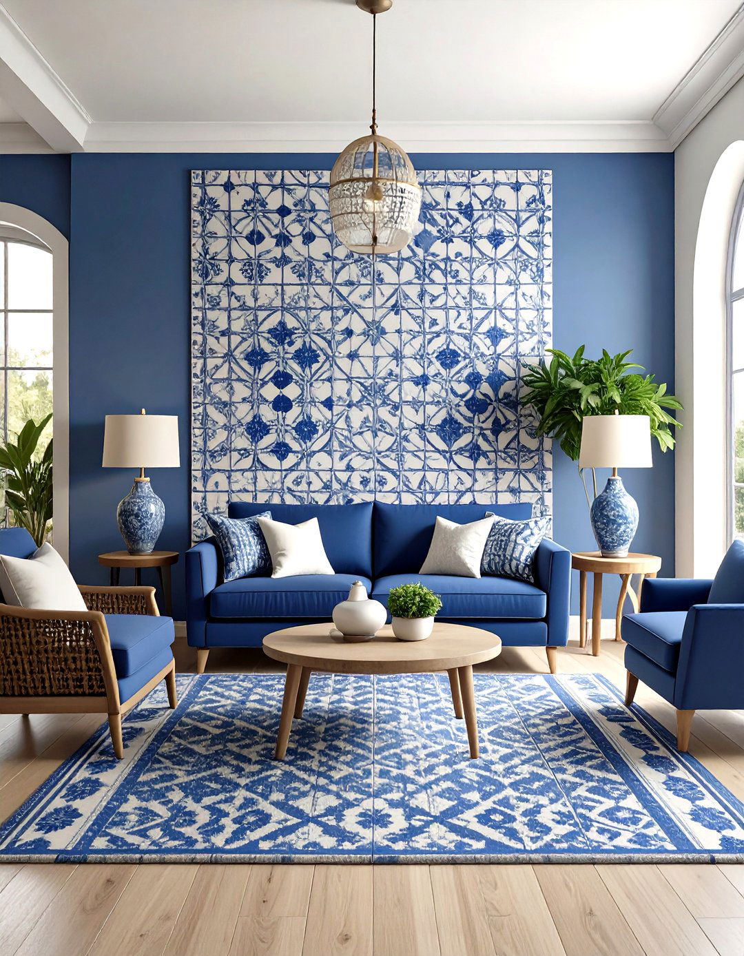 Tile Mosaic Feature Installations - 24 Living Room Accent Wall Ideas