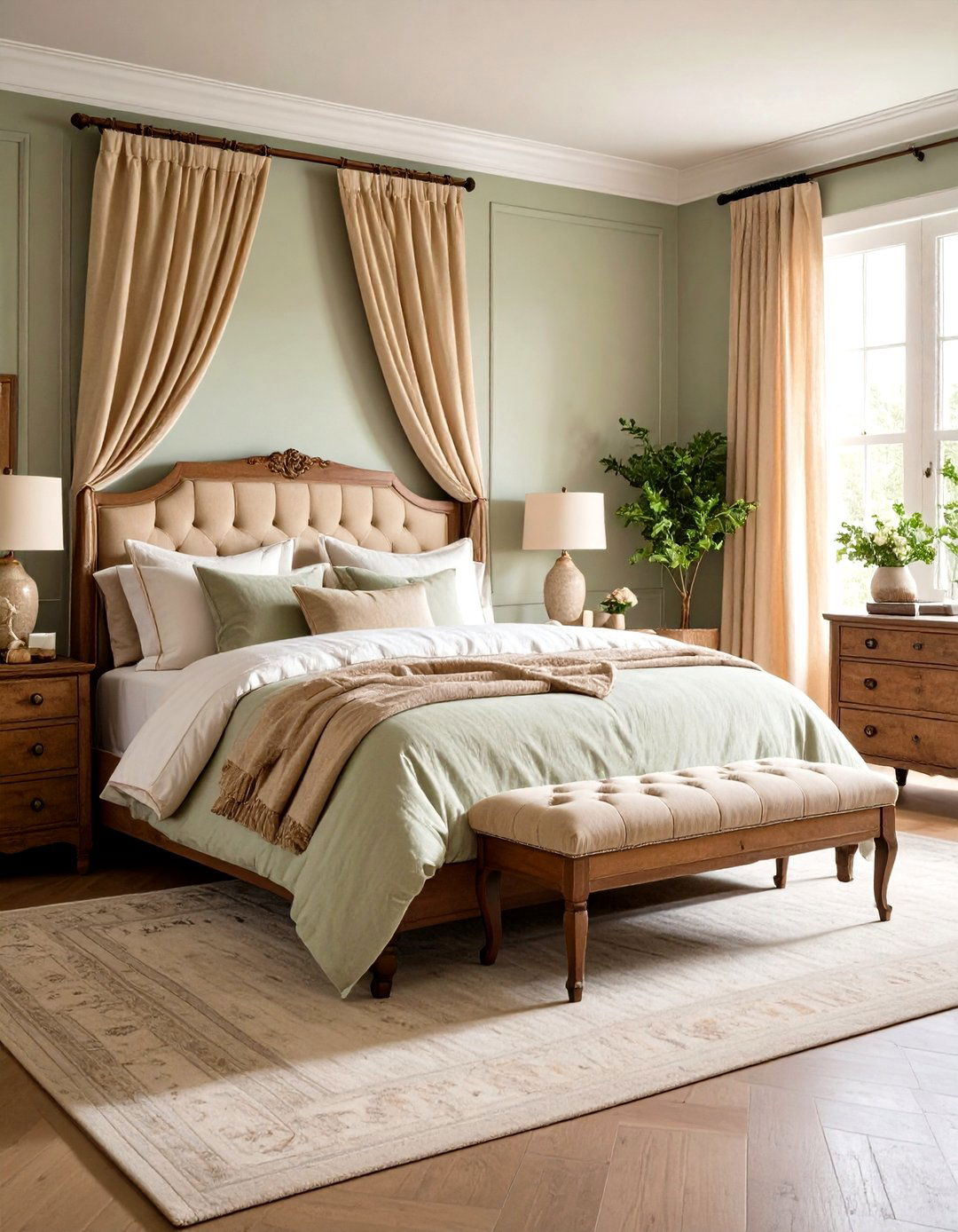 Timeless Linen Luxury Suite - 24 Shabby Chic Bedroom Ideas