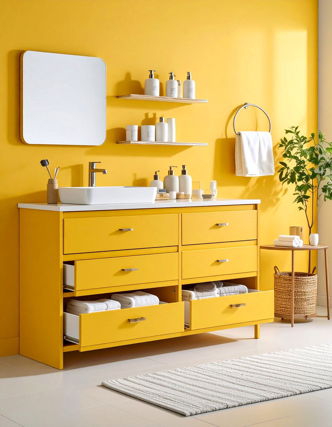 Toe Kick Storage Drawers - 24 Bathroom Cabinet Ideas