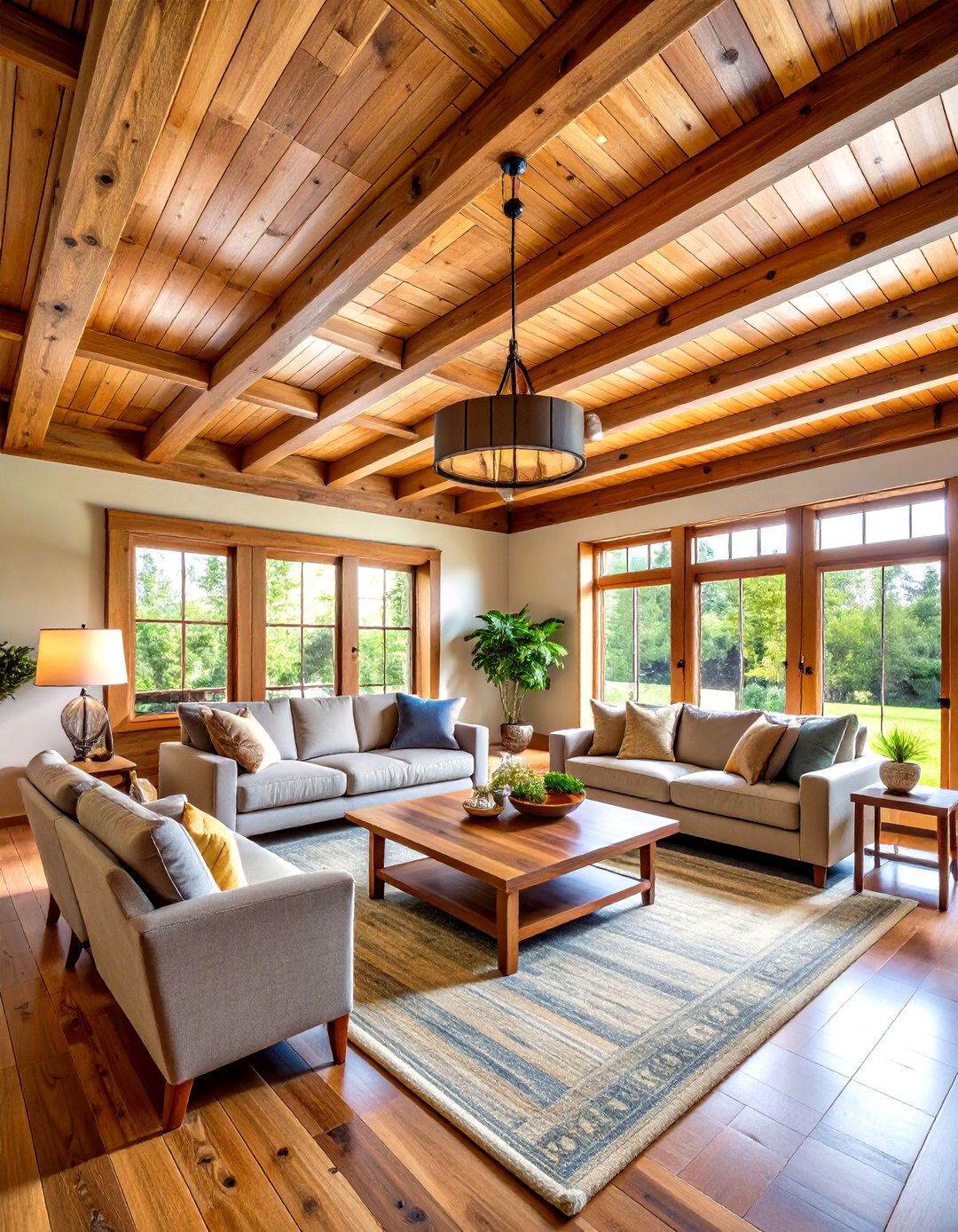 Tongue and Groove Seamless Coverage - 24 Wood Slat Ceiling Ideas