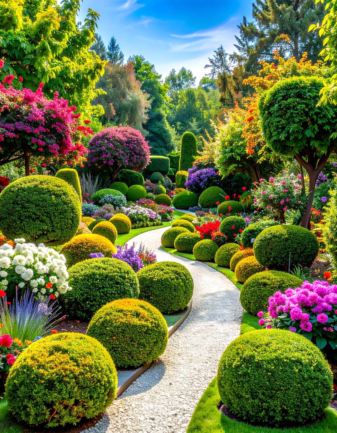 Topiary Showcase Garden - 24 Formal Garden Ideas